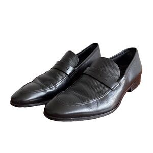 Hugo Boss black leather men’s Oxford loafer size 7.5